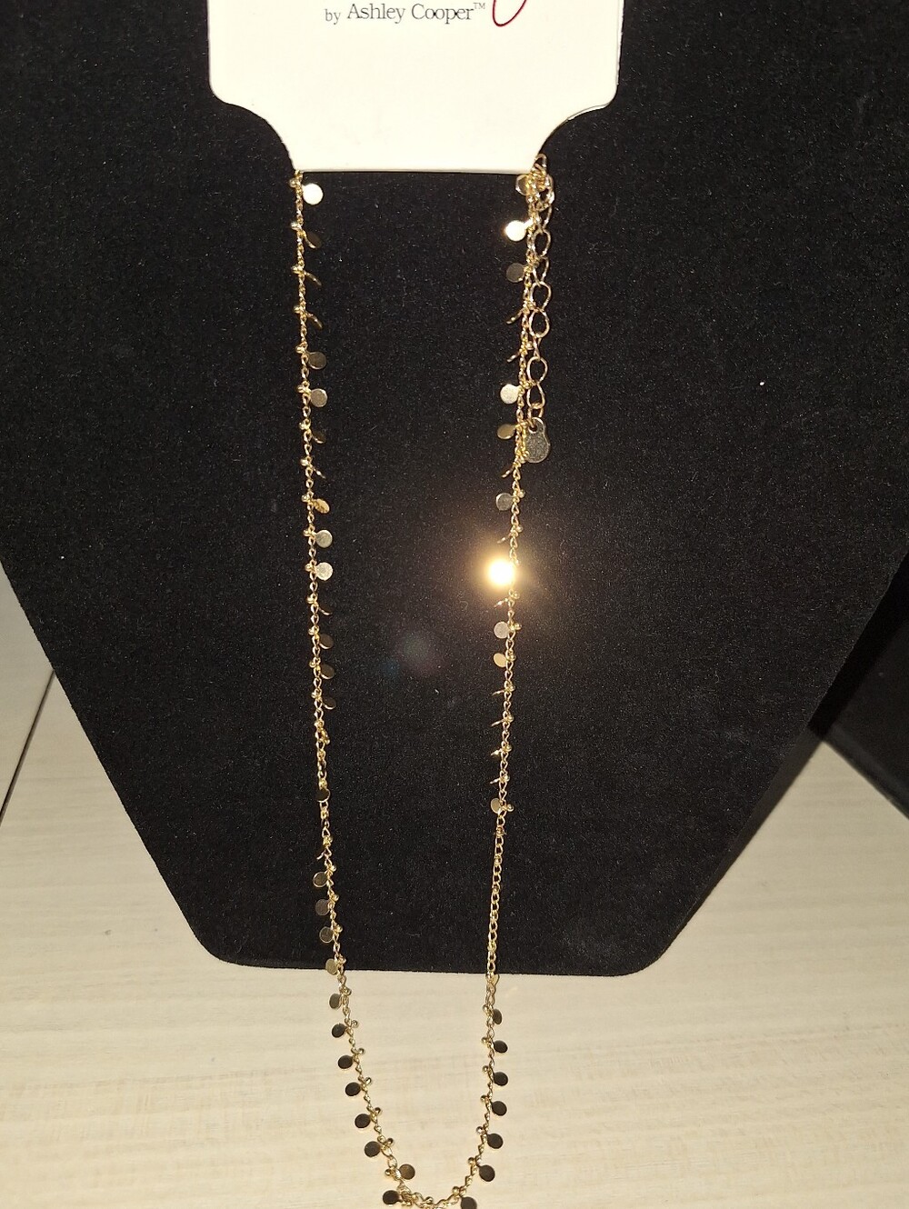 🇺🇲3/$15🇺🇲 Ashley Cooper Gold Disc Dangle Necklace - Women Jewelry